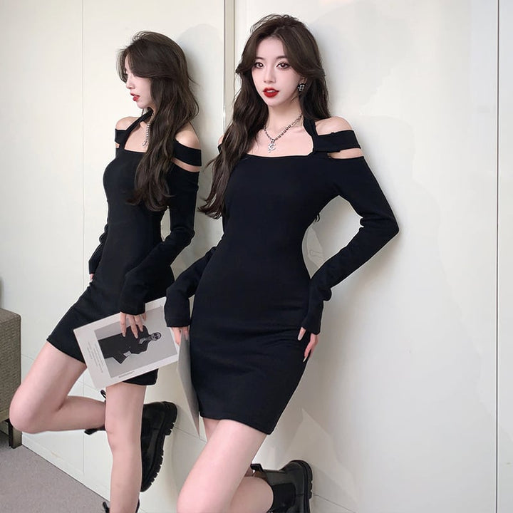 【dress】人気アイテム ! レディースデートワンピース着瘦せ　M17016