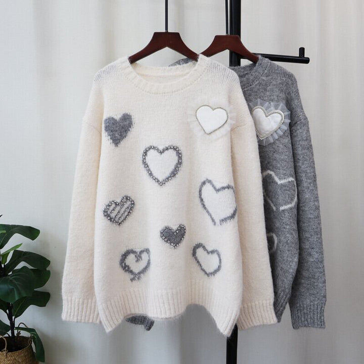 【tops】ビジューニットセーター　M27294