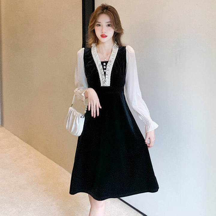 【dress】気質満点 エレガントオシャレデートワンピース　M17392