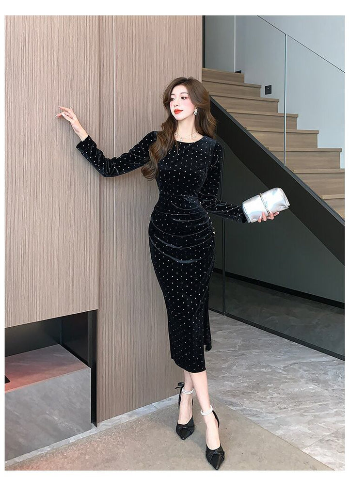 【dress】スリットワンピース　M18723