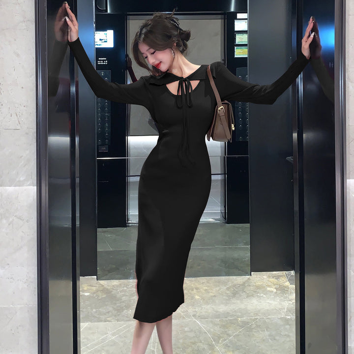 【dress】絶対流行ニットワンピース着心地良い　M17590