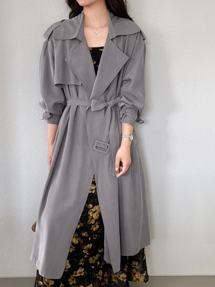 【outer】ロングトレンチコート Q8280