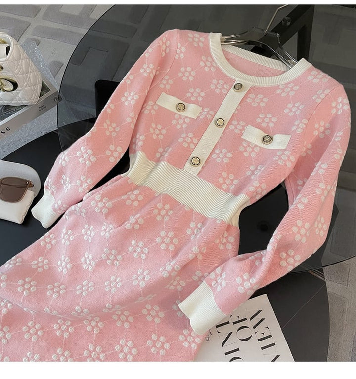 【dress】ニットワンピース　M25379