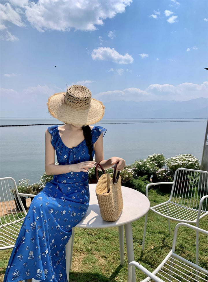 【dress】花柄フリルワンピース　M24068
