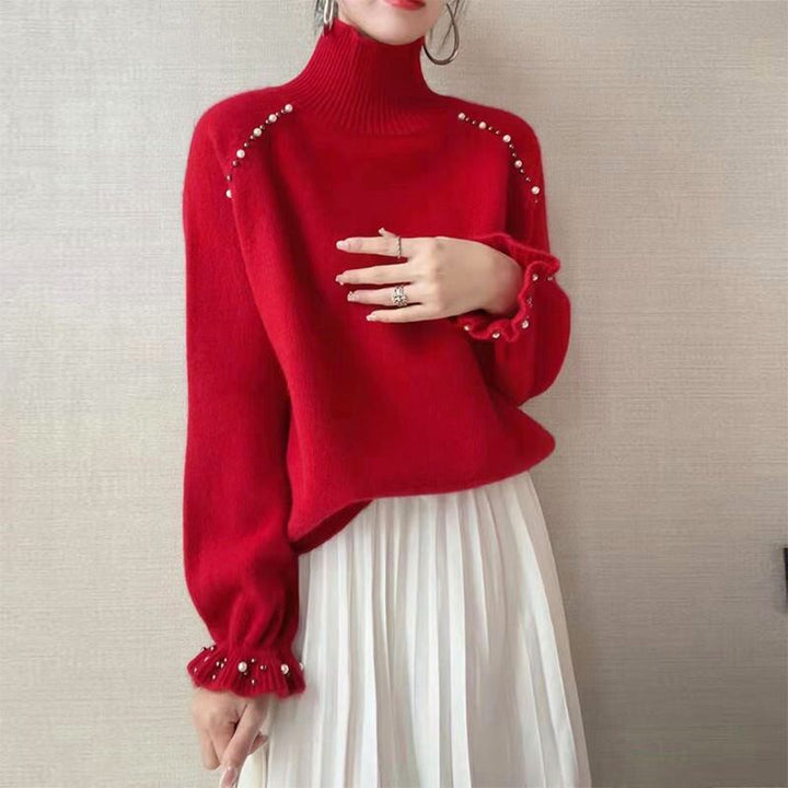 【tops】パールニットセーター　M29080