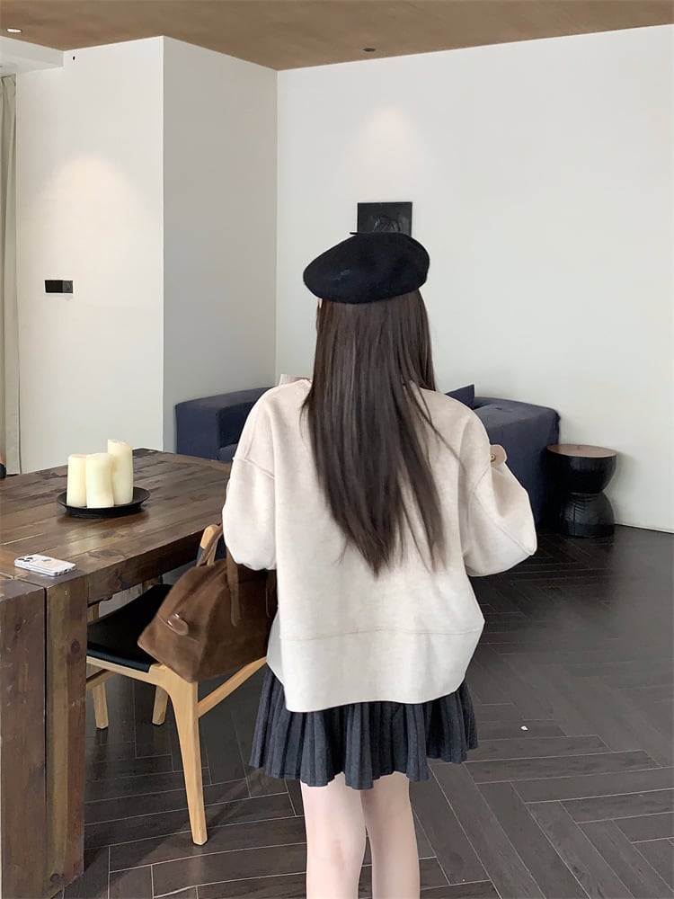 【outer】ショートコートマフラー付き　M27679