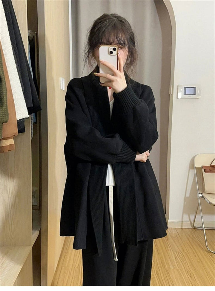 【outer】Vネック無地ニットカーディガン　M17791