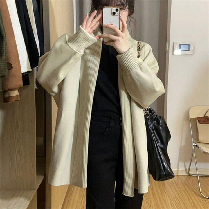 【outer】Vネック無地ニットカーディガン　M17791