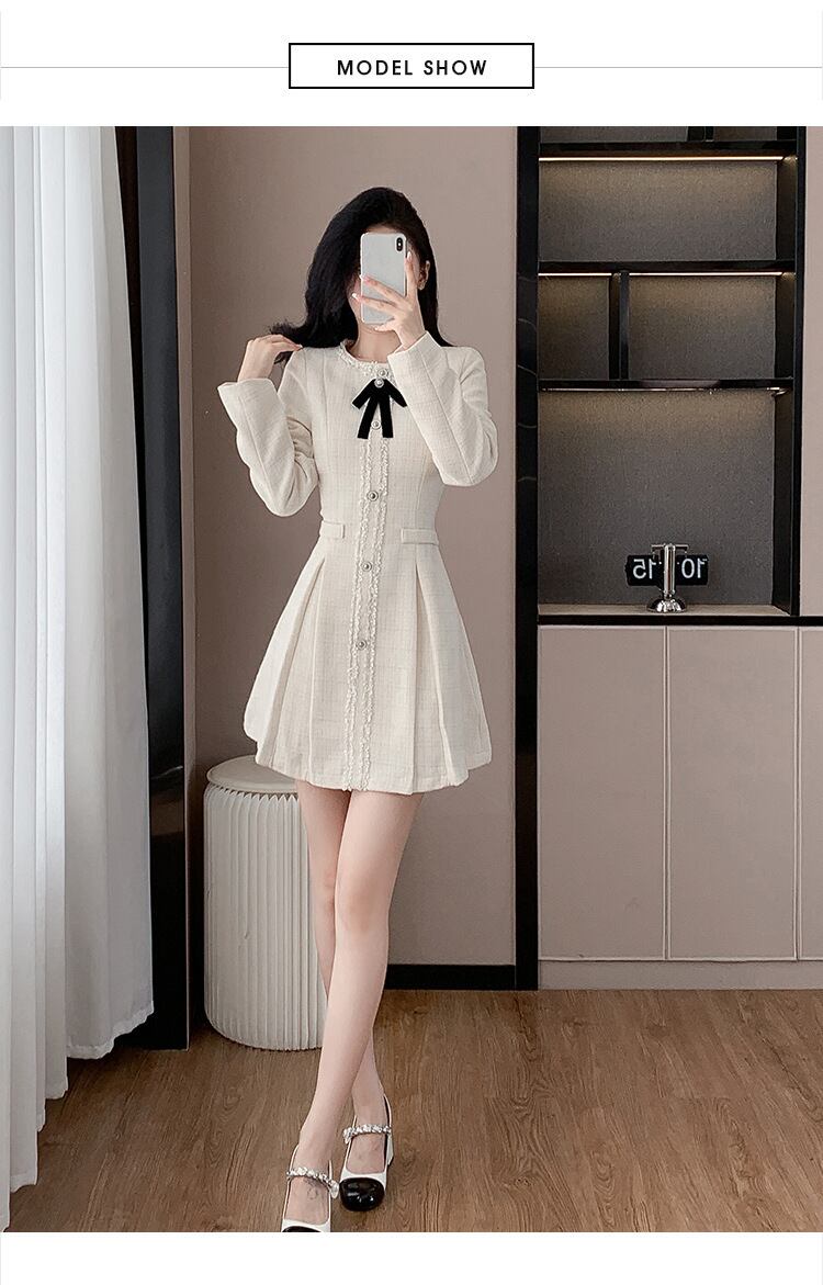 【dress】リボン付きデートワンピース　M27659