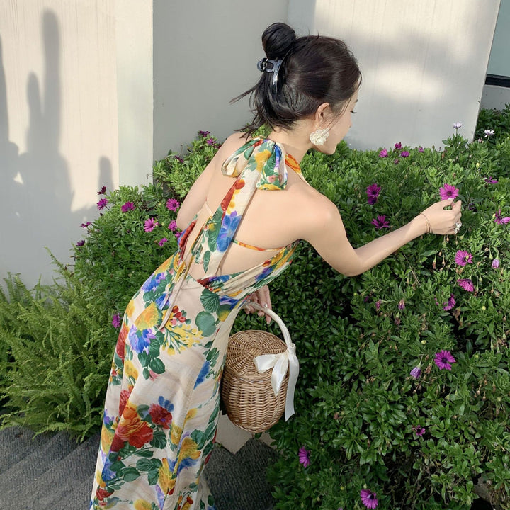 【dress】ホルターネックワンピース　M25293