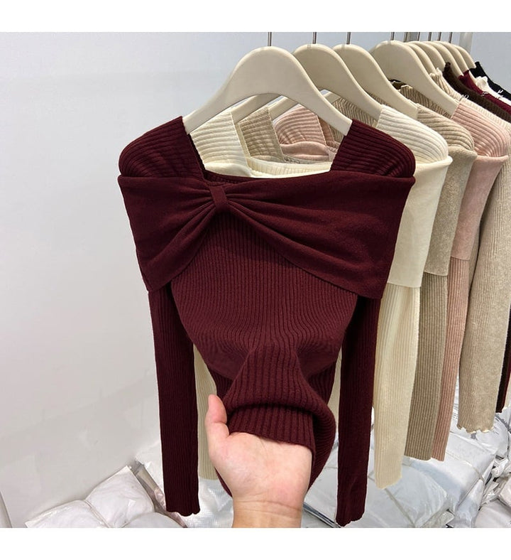 【tops】ニットトップス　M27565
