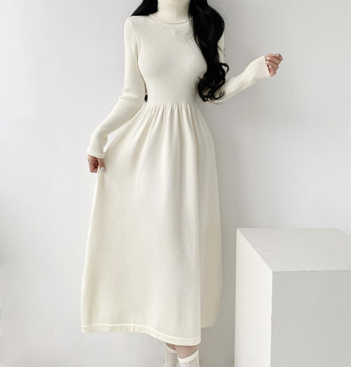 【dress】ハイネックニットワンピース　M28030