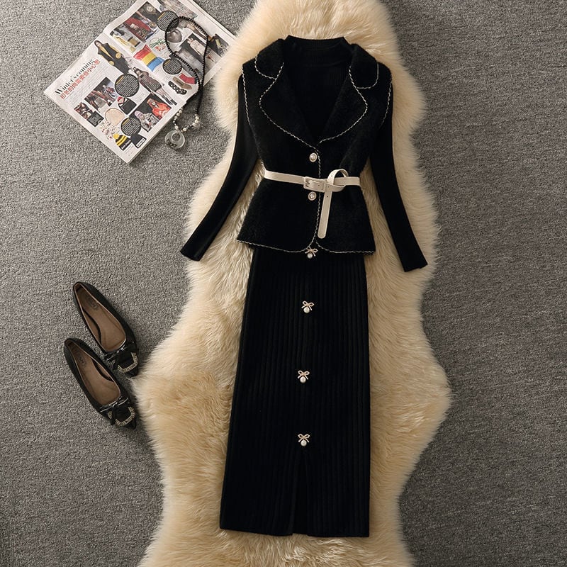 【tops】オープンカラージレ　N2042