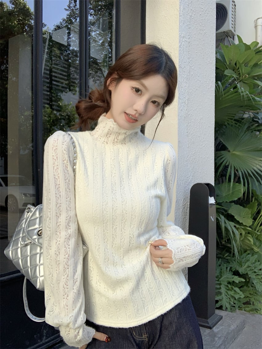 【tops】裹起毛レーストップス　M26979