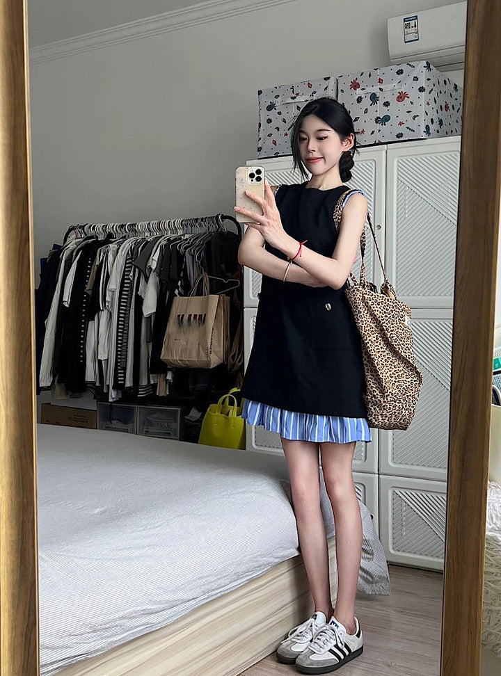 【dress】切り替えワンピース　M24059