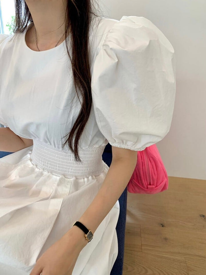 【dress】パフスリーブワンピース　M23882