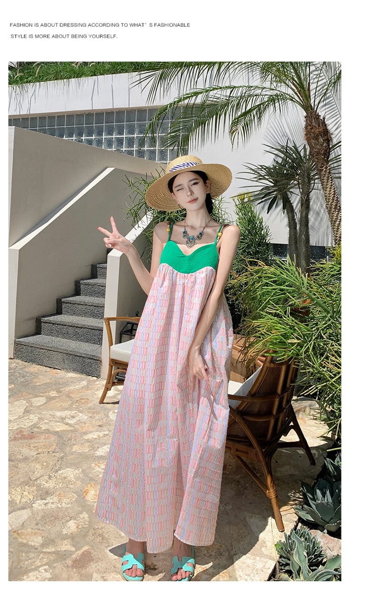 【dress】配色キャミワンピース　M21594