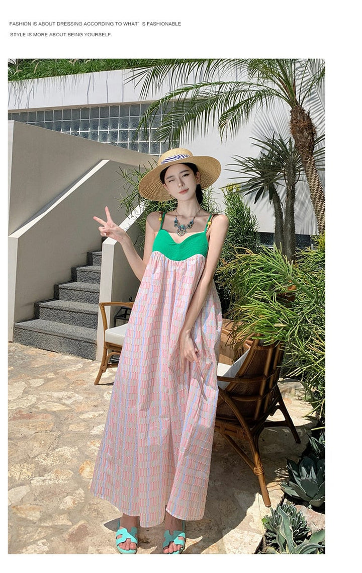 【dress】配色キャミワンピース　M21594