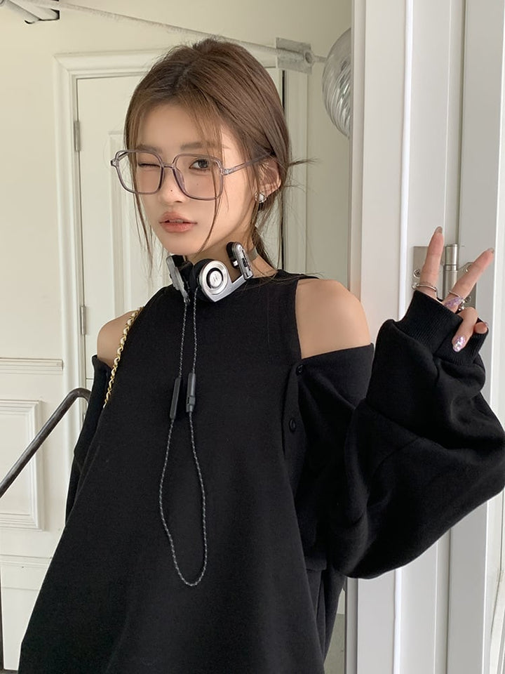 【tops】オフショルダープルオーバー　M26149