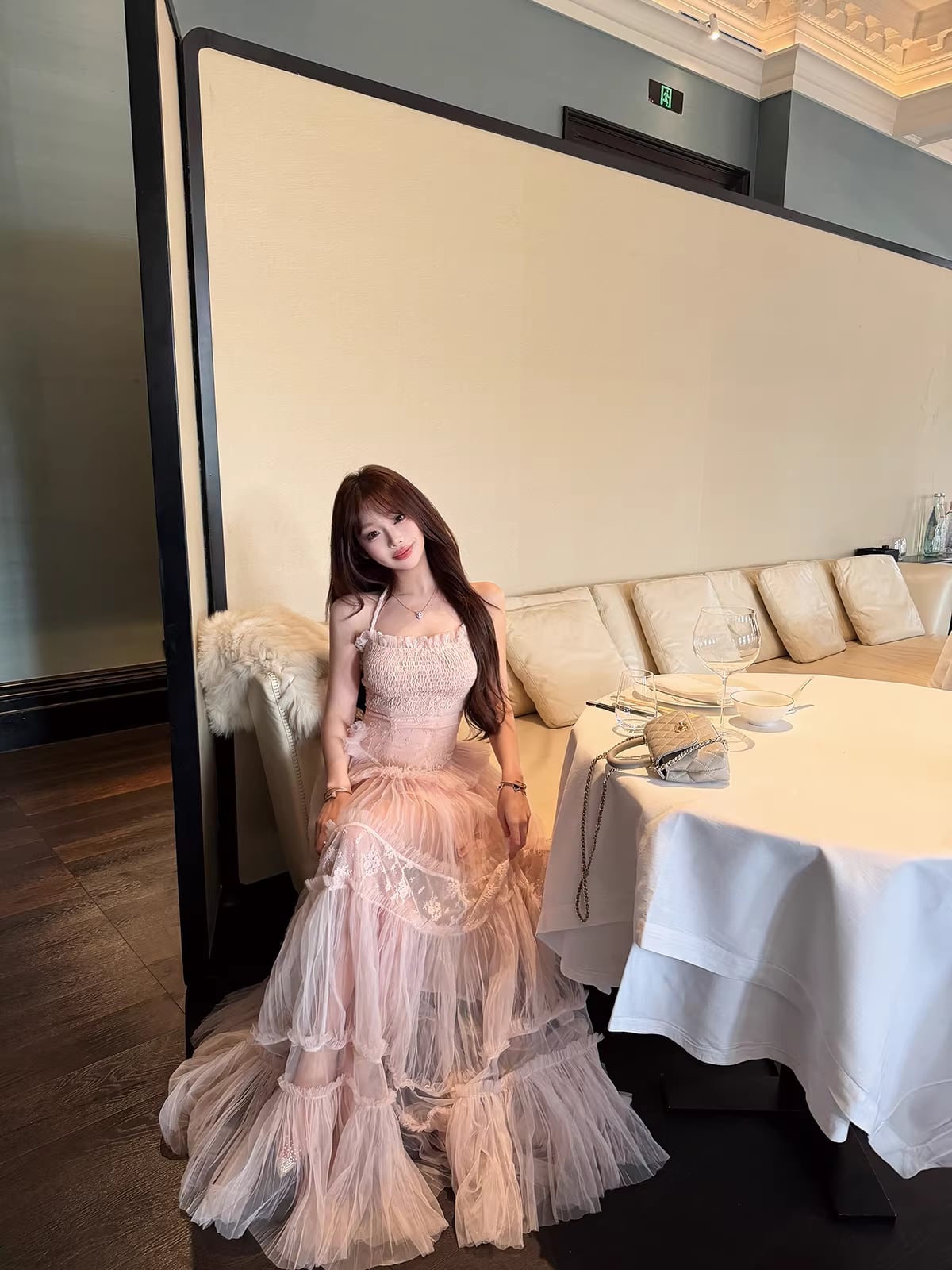 dress】チュールレースロングワンピース Q7971 – NANASTYLE