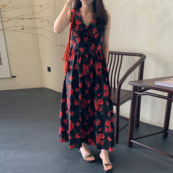 【dress】花柄ワンピース　M24869