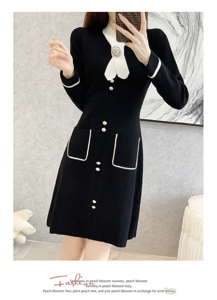 【dress】ニットワンピース　M25384