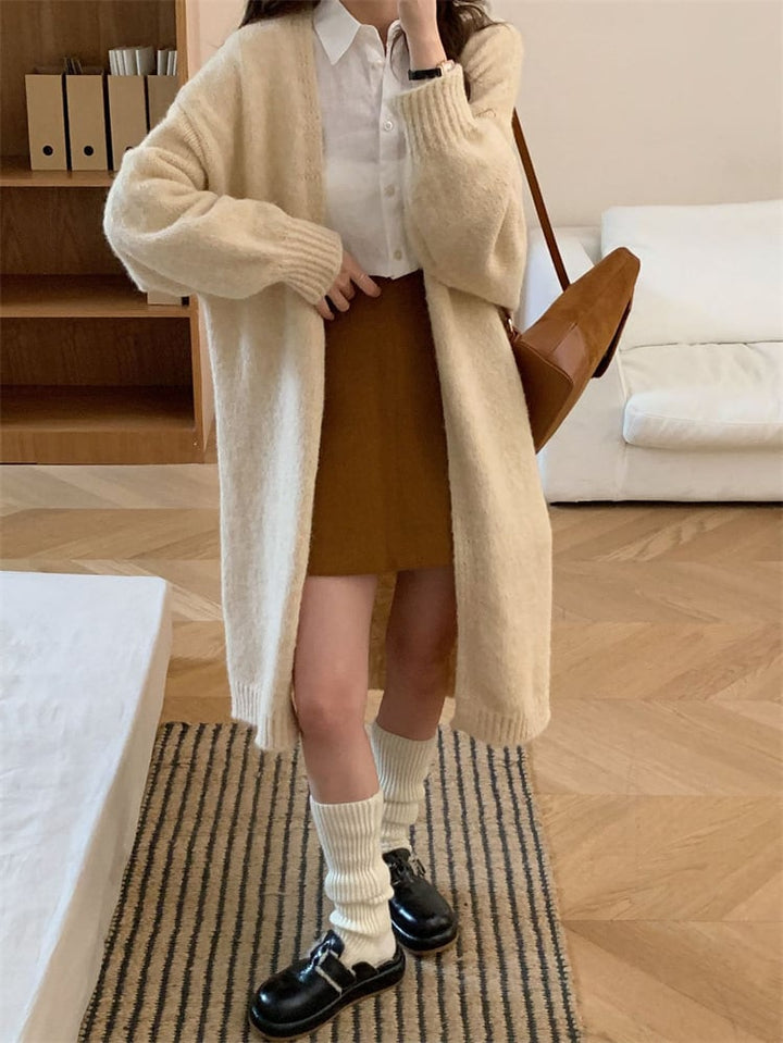【outer】ロング丈ニットカーデ　M25967