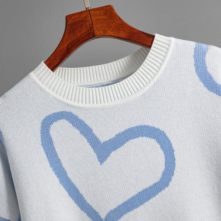 【tops】クルーネックニットセーター　M17833