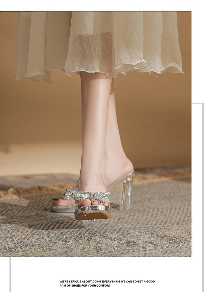 【shoes】リボン付きサンダル　M30228