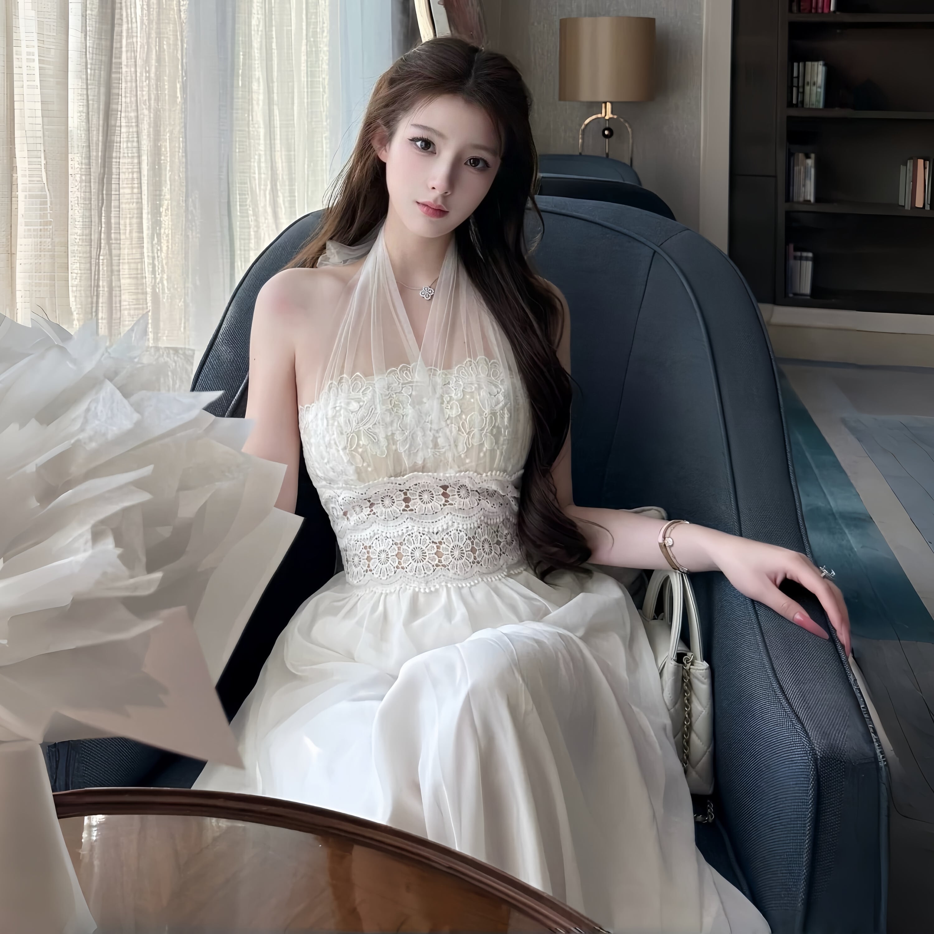 dress】3WAYレースドッキングロングワンピース N3588 – NANASTYLE
