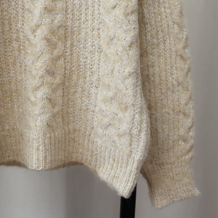 【tops】スパンコールニットセーター　M29332
