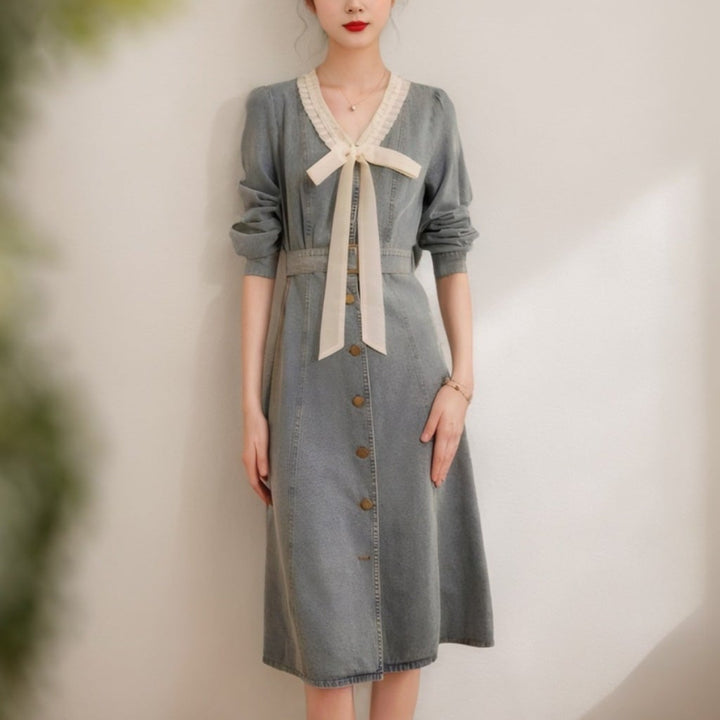 【dress】デニムワンピース　M29666