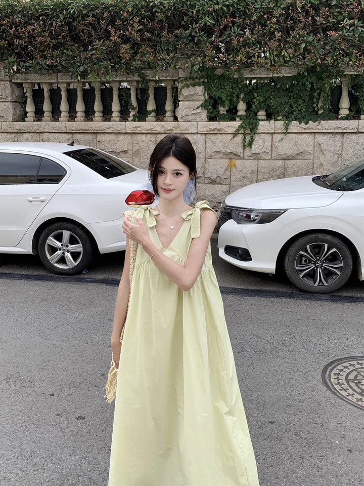 【dress】リボン付きワンピース　M24666