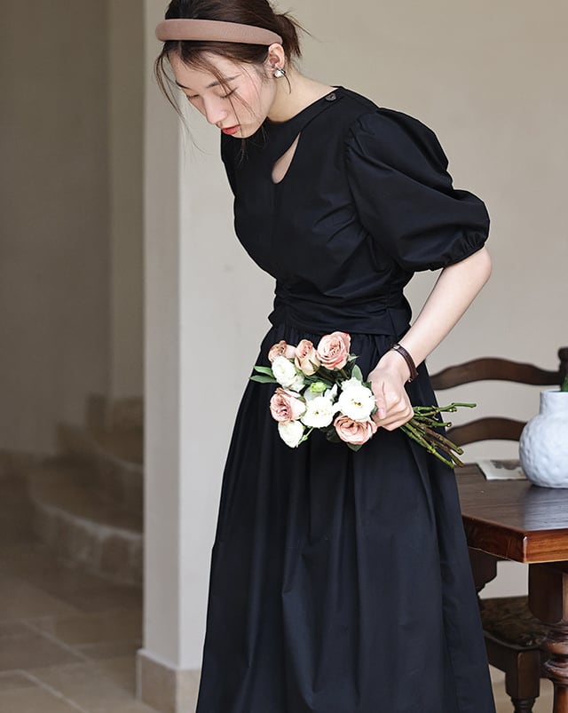 【dress】着回し最強肌触りいい デートワンピース韓国系超人気　M16854