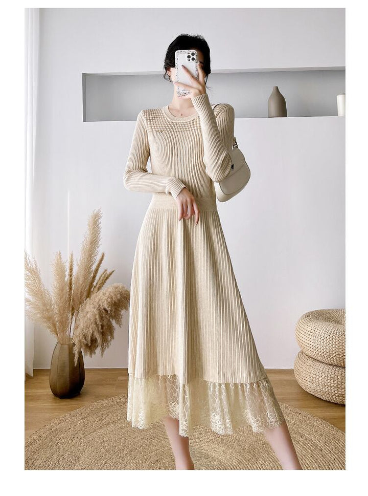 【dress】ドッキングニットワンピース　M27924