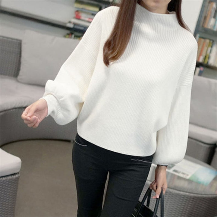 【tops】ランタンスリーブニットセーター　M17702