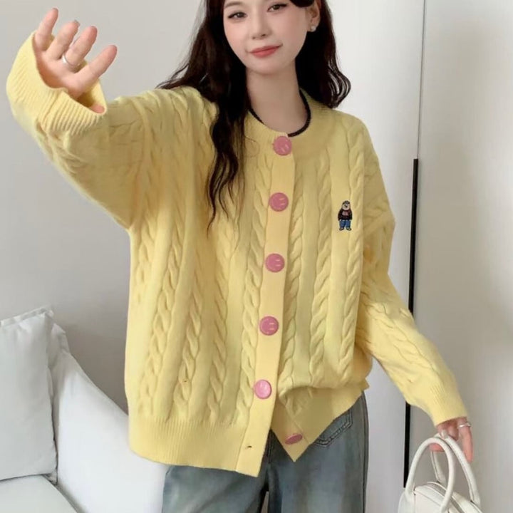 【outer】ニットカーデ　M26340
