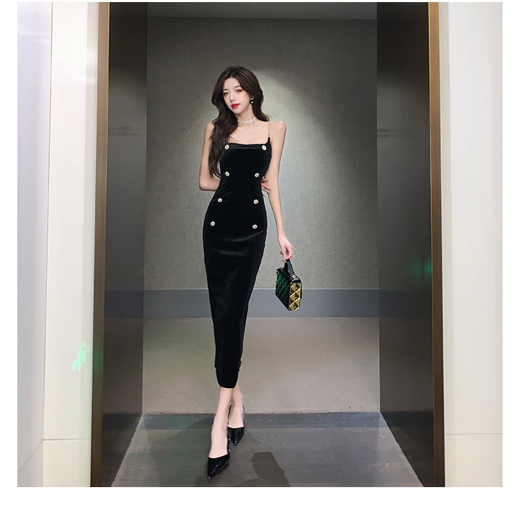 【dress】今季マストバイエレガントキャミワンピース　M17289