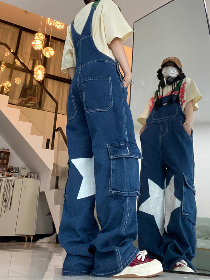 【bottoms】デニムサロペットパンツ　M19201