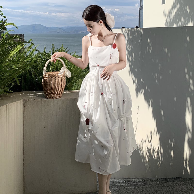 【dress】高級感 エレガントオシャレキャミワンピース　M17303
