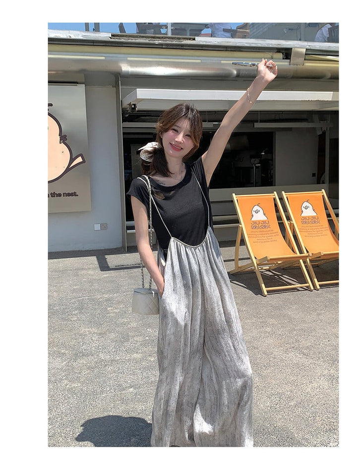 【set】Tシャツ×ワイドパンツセット　M24384