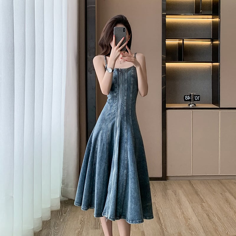 【dress】デニムキャミワンピース　M24267