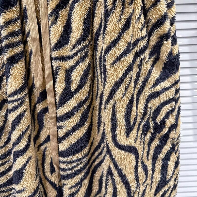 【bottoms】ヒョウ柄ワイドパンツ Q7743