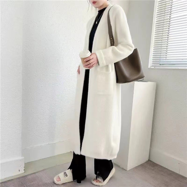 【outer】ロング丈ニットカーデ　M26127