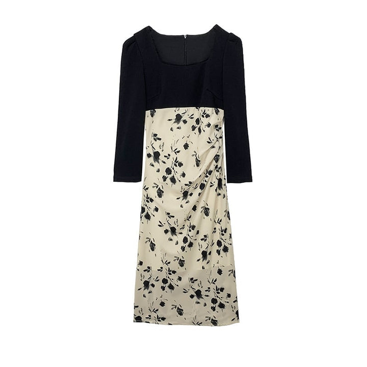 【dress】高級感 chicエレガント切り替えデートワンピース　M17481