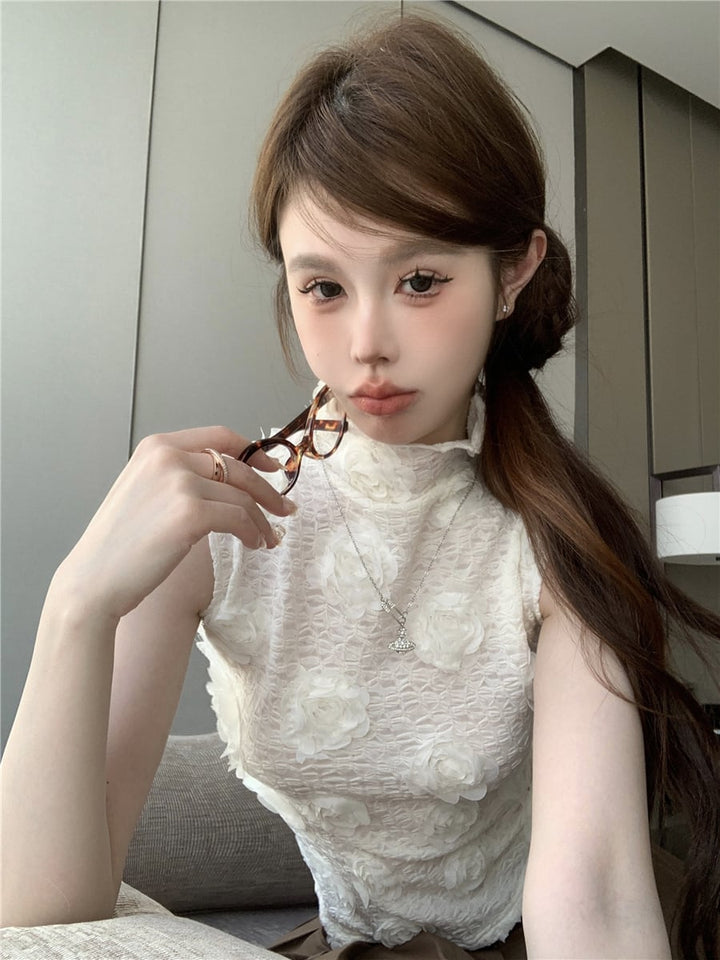 【tops】立体フラワートップス　M25196