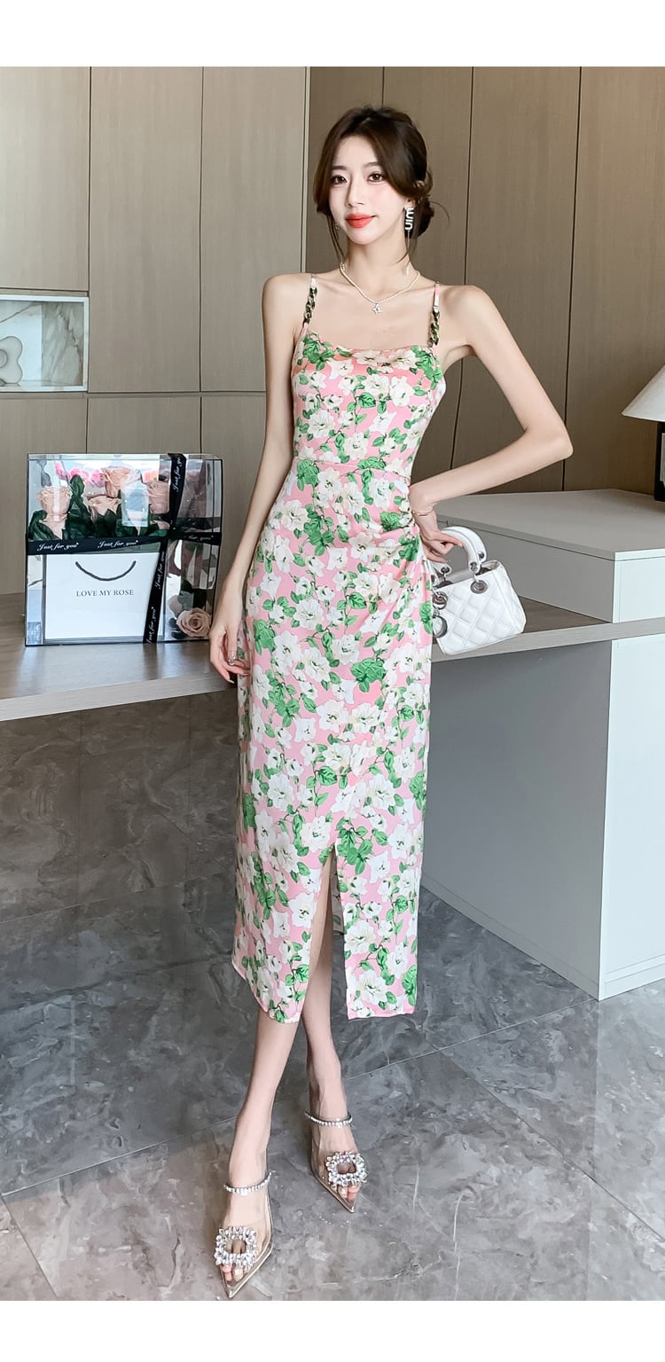【dress】花柄キャミワンピース　M22472