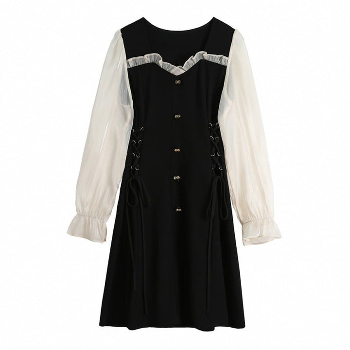 【dress】女性力を高める～切り替えデートワンピース　M17086