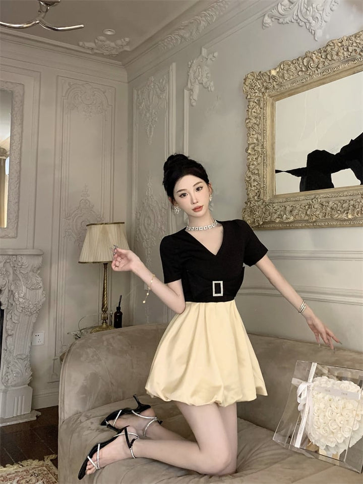 【dress】切り替えワンピース　M23965