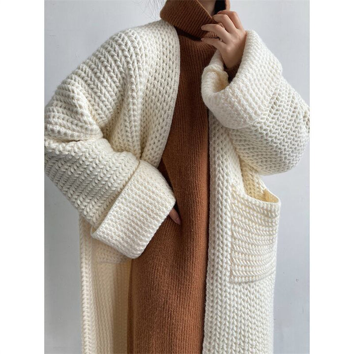 【outer】ロング丈ニットカーデ　M26831